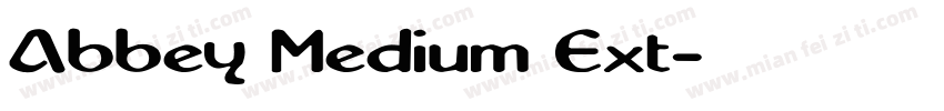 Abbey Medium Ext字体转换